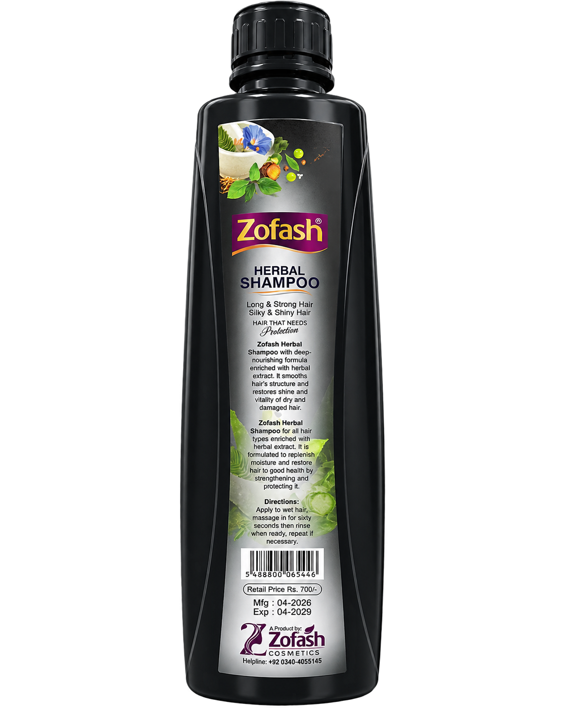 Zofash Herbal Shampoo with Aloe Vera Extracts 1000ml