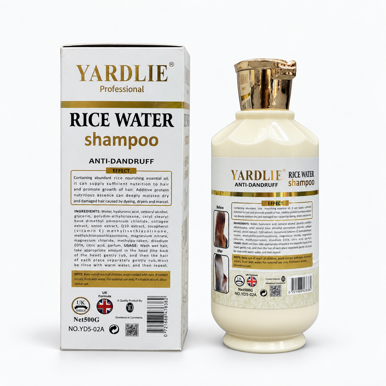 Yardlie Rice Water 2in1 Shampoo 500g